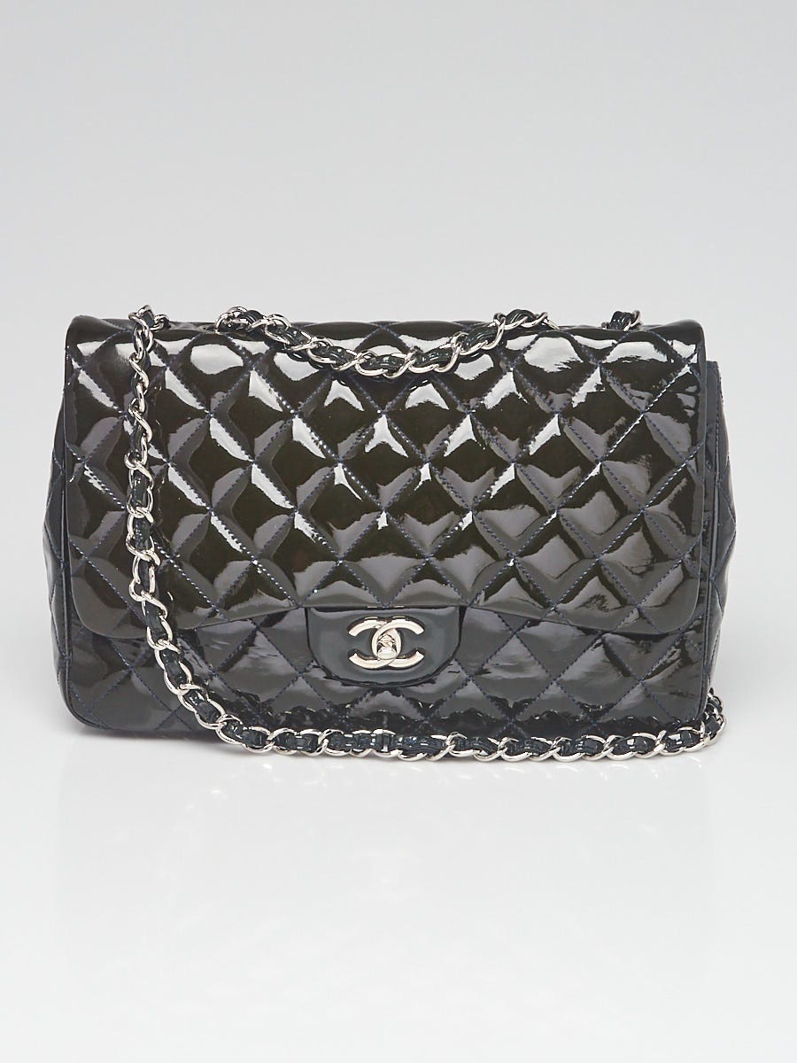 Chanel - Authenticated Timeless Classique Top Handle Handbag - Patent Leather Black for Women, Very Good Condition