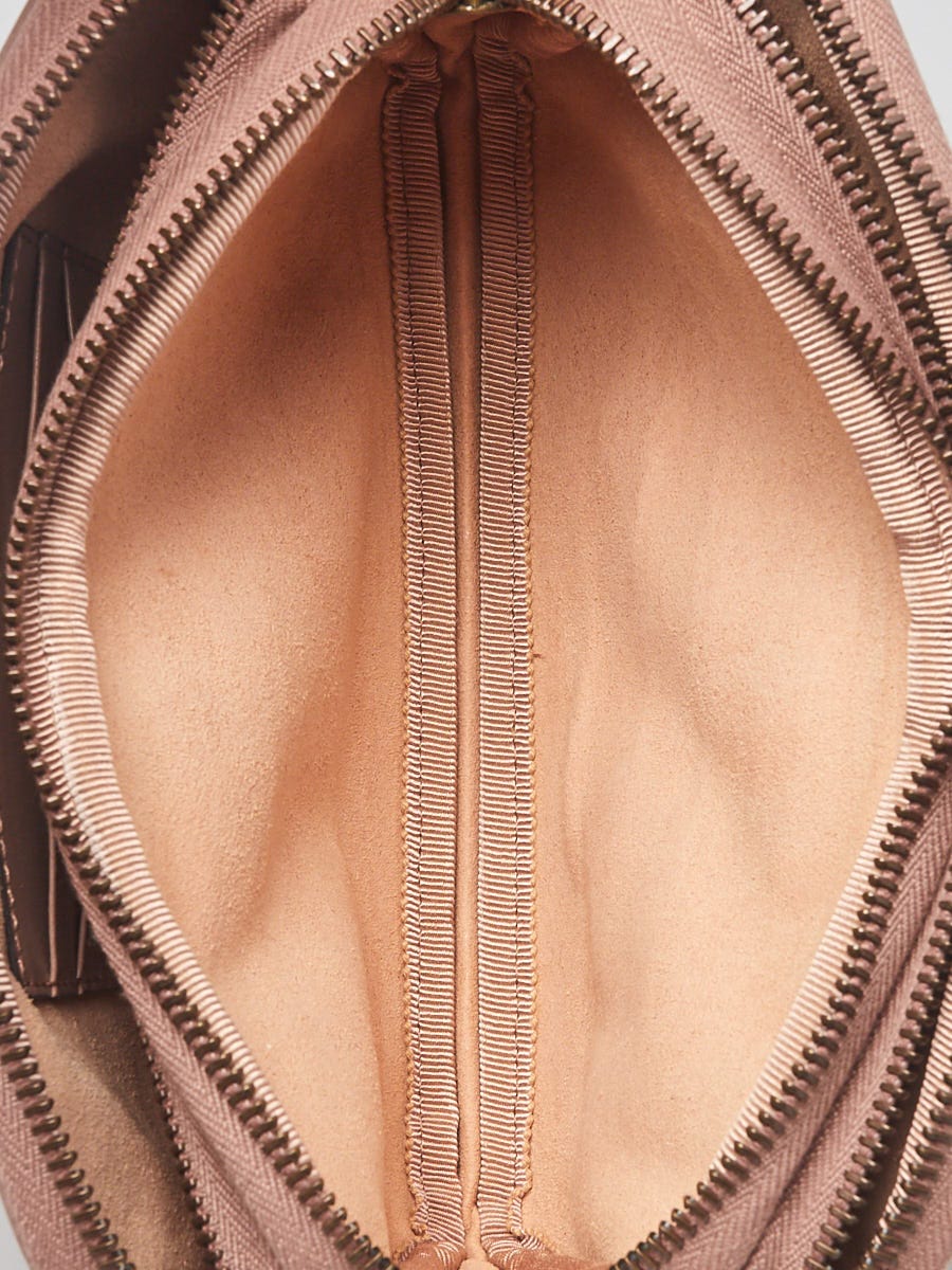 Gucci Beige Quilted Leather Marmont Triple Zip Mini