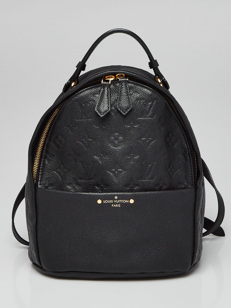 Louis Vuitton Black Monogram Empreinte Leather Sorbonne Backpack