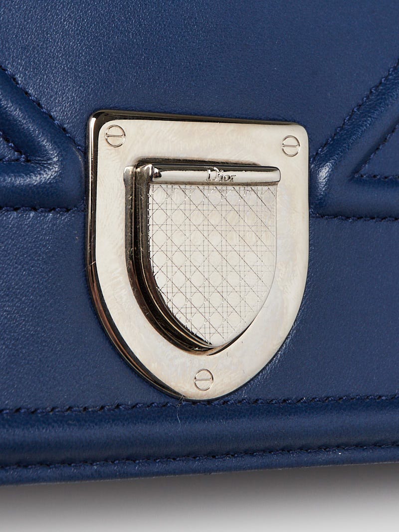 Dior - Diorama Lambskin Flap Bag Blue