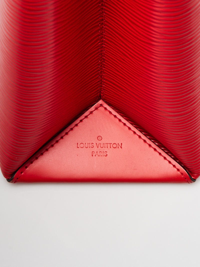 Louis Vuitton Epi Kleber PM Andigo Coquelicot 2Way Shoulder Bag Handbag blue