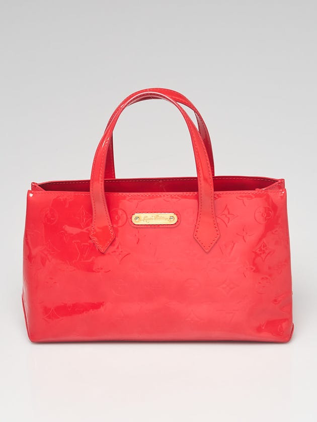 Louis Vuitton Rouge Grenadine Monogram Vernis Wilshire PM Bag