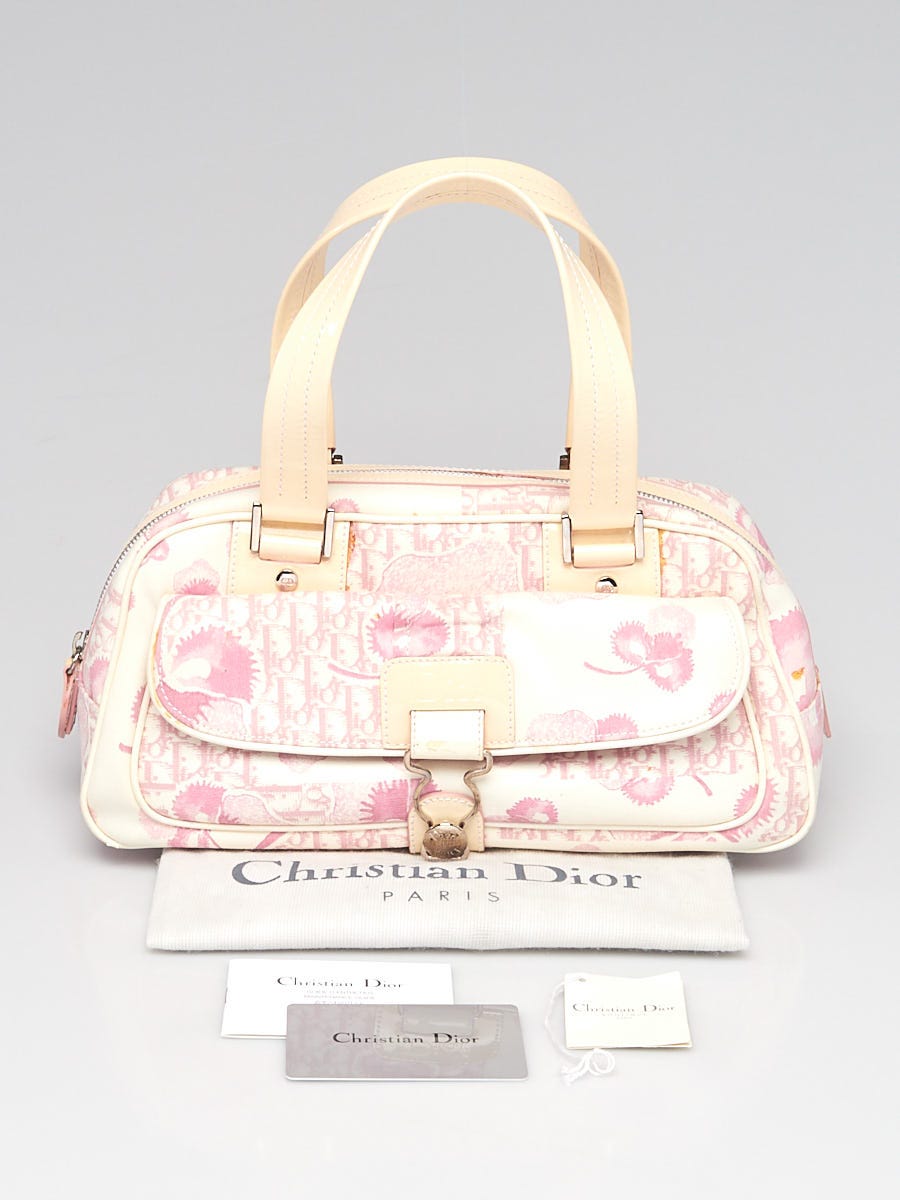 2004 Christian Dior Pink Monogram Canvas No.1 Girly Flap Bag at