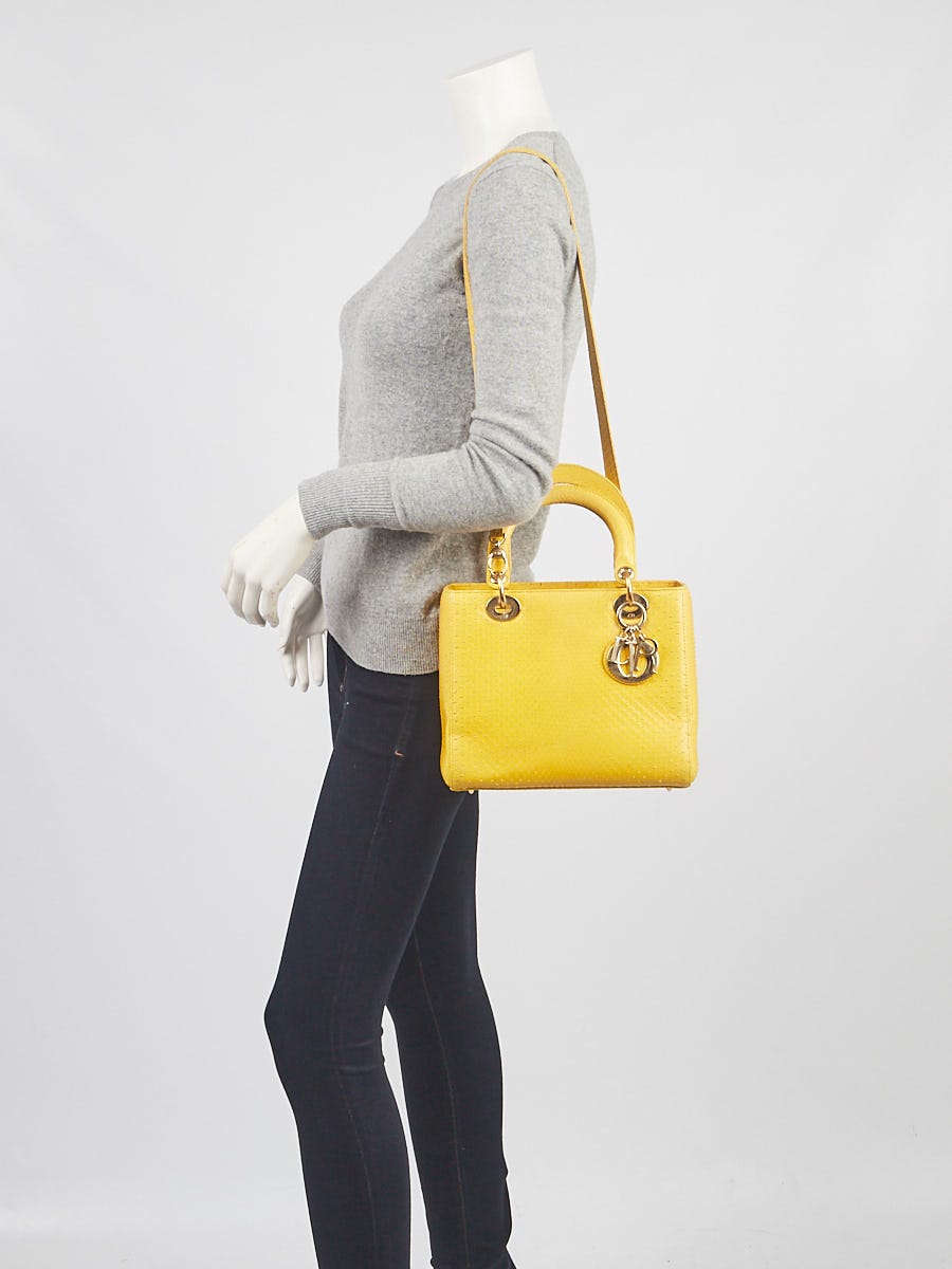 Dior hotsell yellow bag