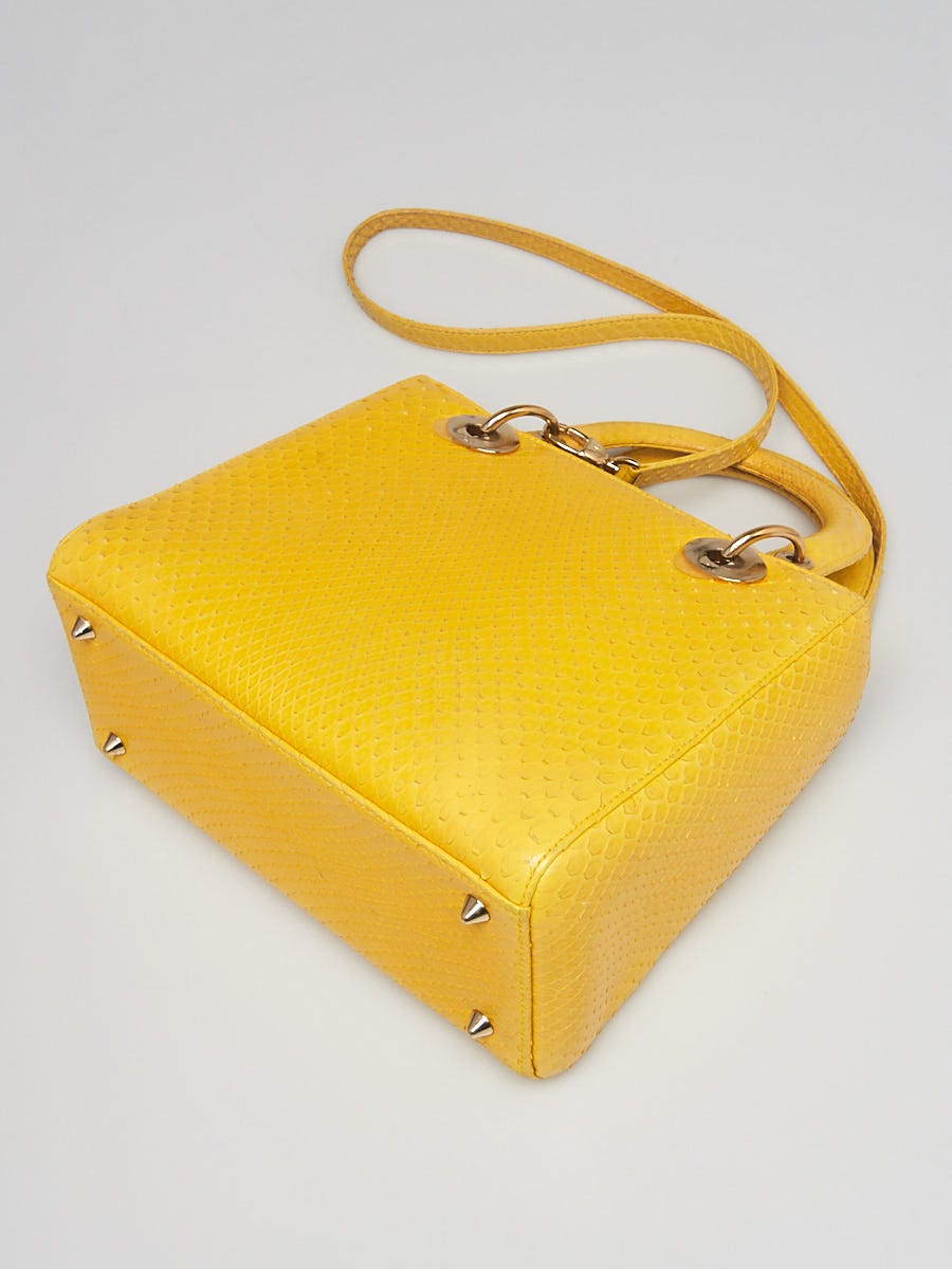 Dior on sale yellow bag