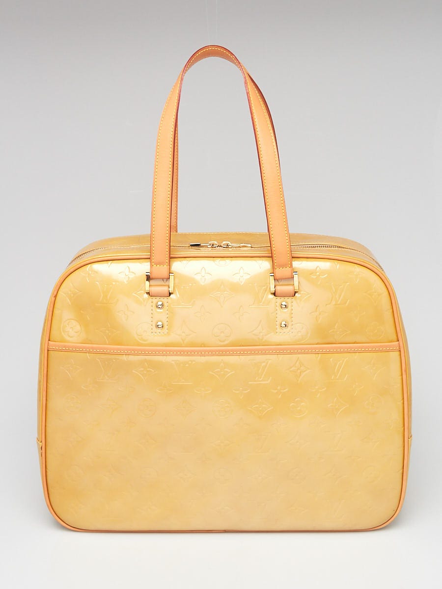 Louis Vuitton Beige Monogram Vernis Sutton Bag - Yoogi's Closet