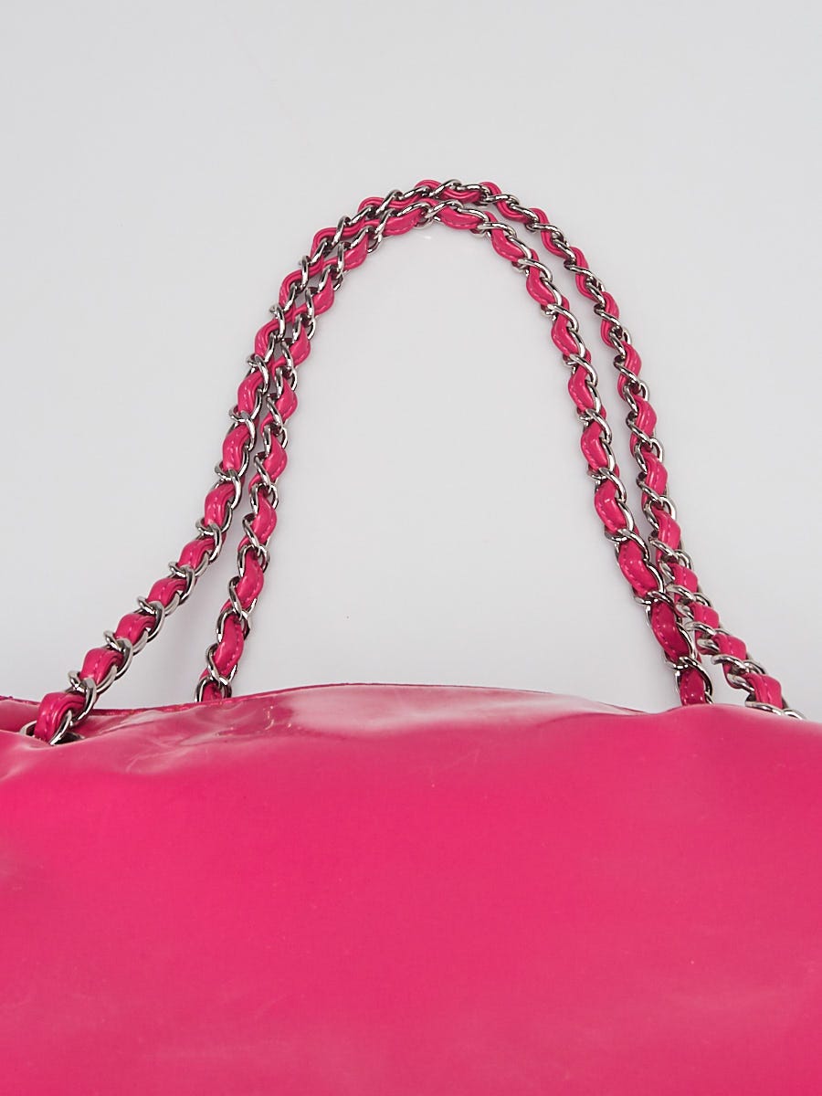 Chanel vynil lipstick accordion tote pink. Fuschia Patent leather  ref.750984 - Joli Closet