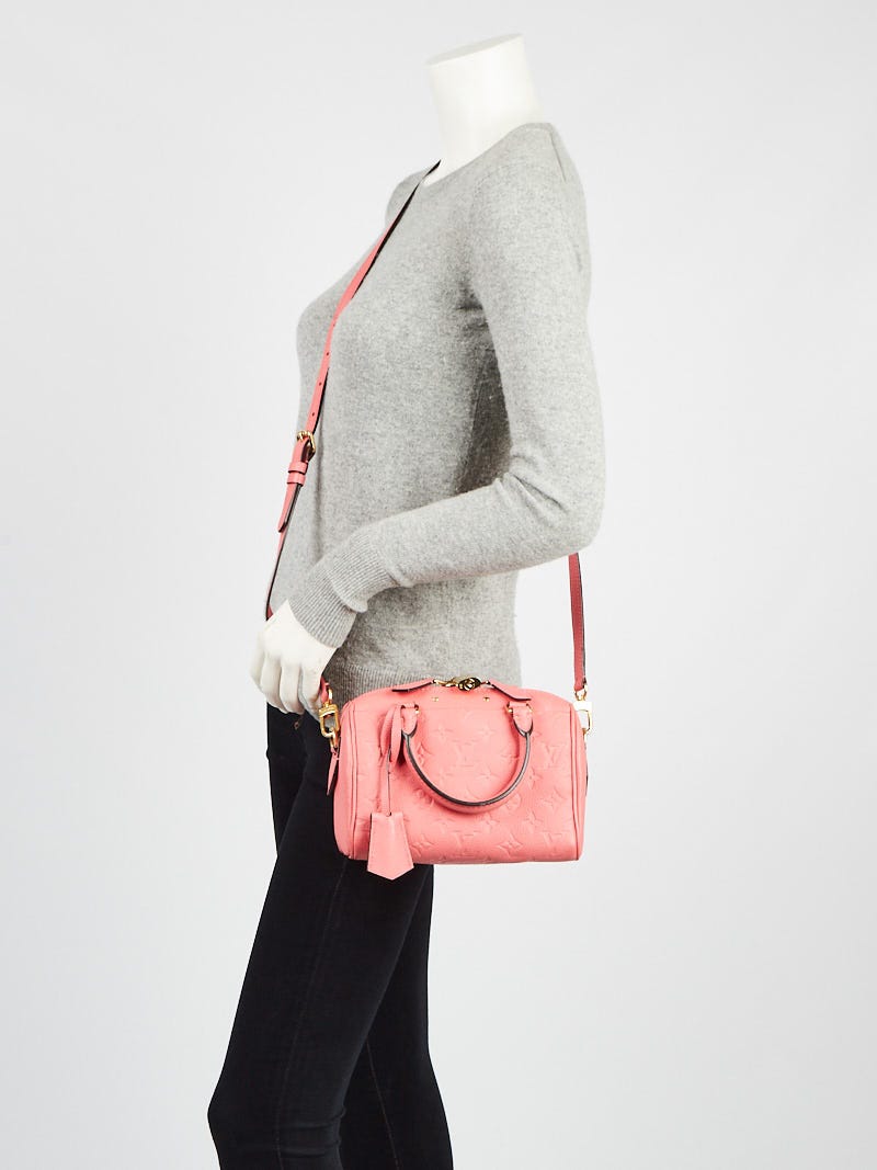 Louis Vuitton Bi-Color Rose Trianon/Creme Monogram Empreinte Leather Speedy  Bandouliere 20 Bag - Yoogi's Closet