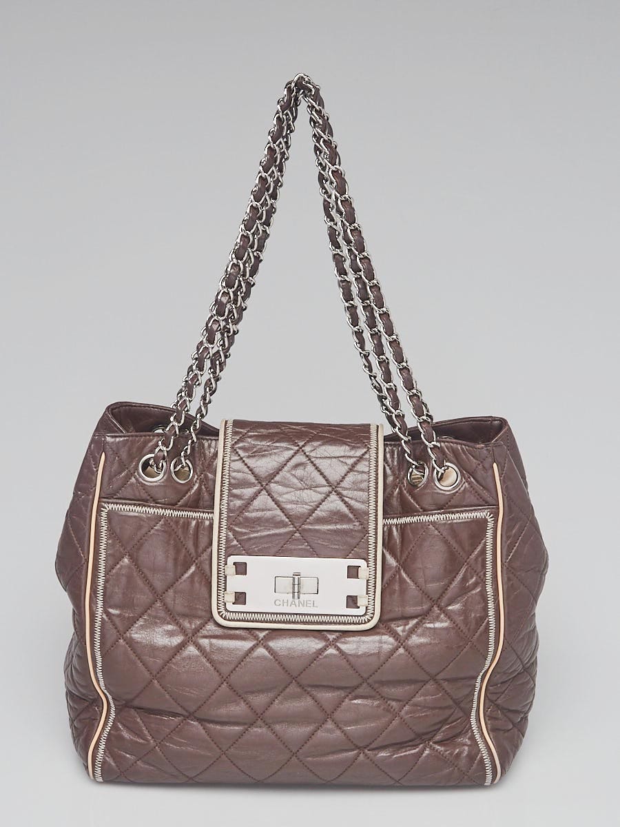 Chanel Grey Quilted Caviar Leather Coco Cocoon Large Tote Bag - Yoogi's  Closet