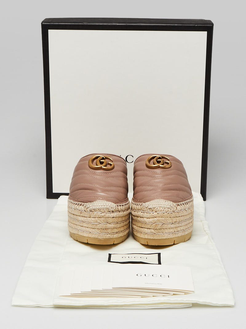 Gucci hot sale leather espadrille