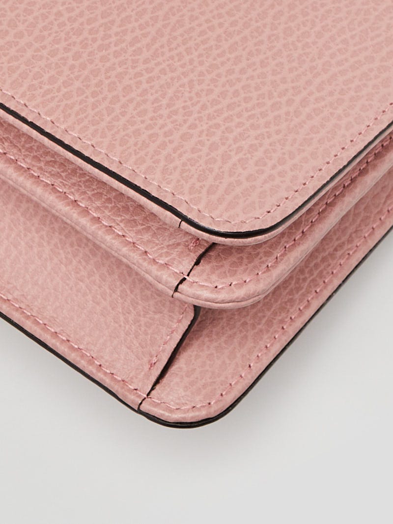 Gucci Pink Leather Interlocking Bag at 1stDibs