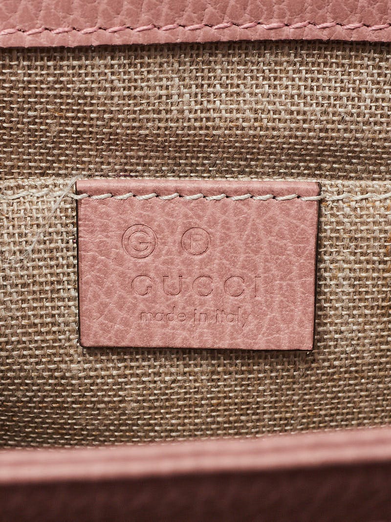 Gucci Pink Interlocking G Leather Shoulder Bag Pony-style calfskin  ref.405727 - Joli Closet