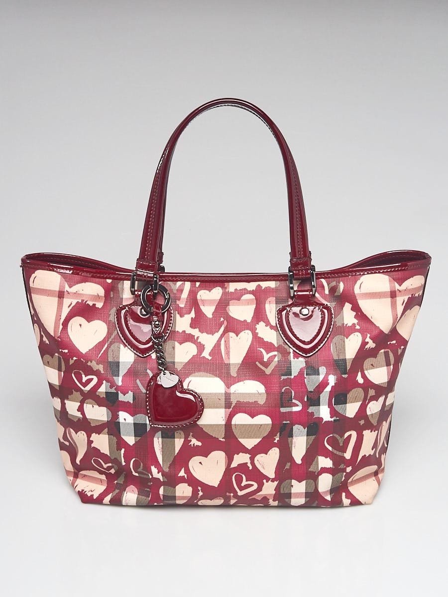 Burberry Berry Patent Leather Painted Heart Supernova Coated 