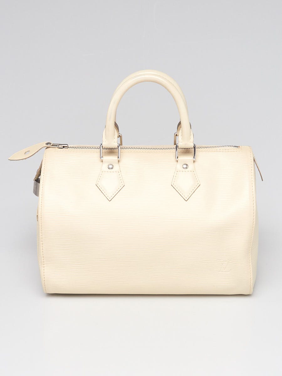 Louis Vuitton Ivory Epi Leather Speedy 25 Bag - Yoogi's Closet