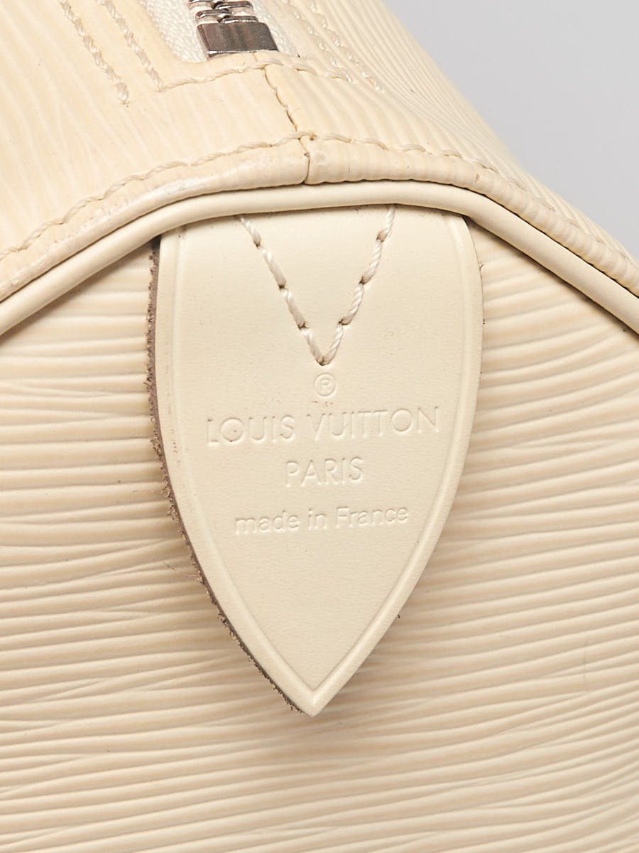 Louis Vuitton Ivory Epi Leather Speedy 25 Bag - Yoogi's Closet