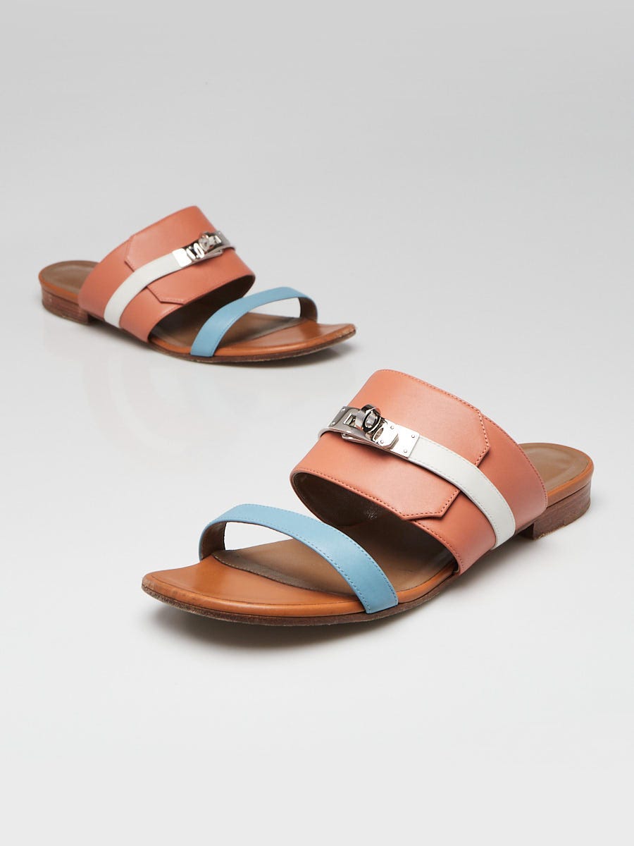 Louis Vuitton - Authenticated Lock It Sandal - Leather Multicolour for Women, Very Good Condition