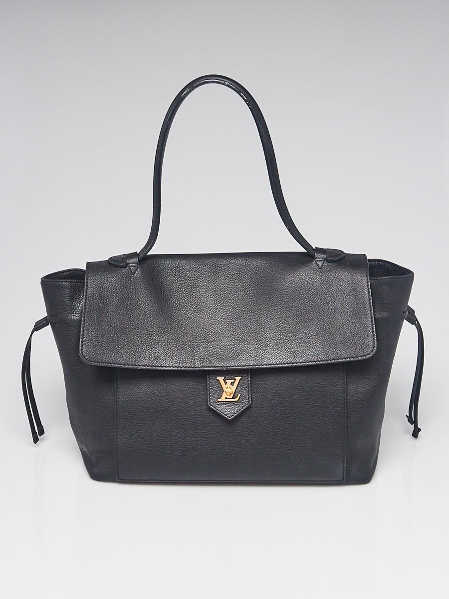 Louis Vuitton Black Calfskin Leather Lockme Backpack - Yoogi's Closet