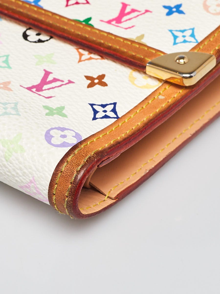 Louis Vuitton White Monogram Multicolor Porte-Tresor International Wallet -  Yoogi's Closet