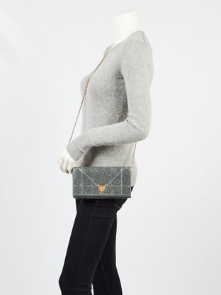 Christian Dior Grey Ultramatte Grained Calfskin Leather 30 Montaigne Chain  Bag - Yoogi's Closet