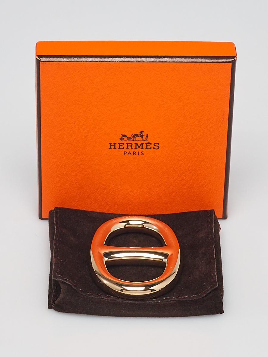 HERMES Permabrass Buckle Scarf Ring 580720