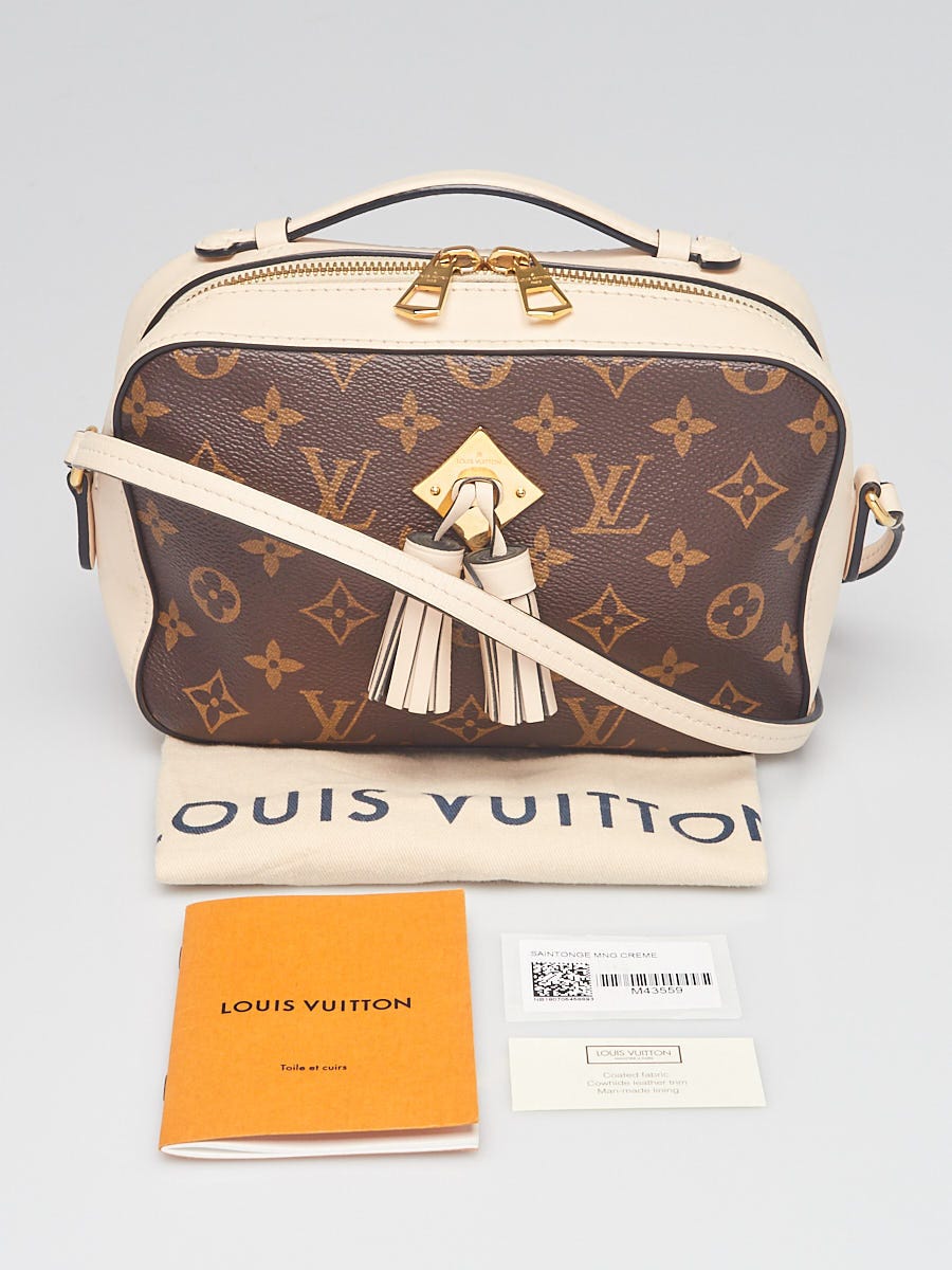 Louis Vuitton Saintonge Brown Monogram Canvas and Calfskin Cross