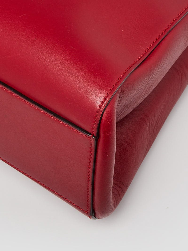 Gucci Red Guccissima Leather Dome Bag - Yoogi's Closet