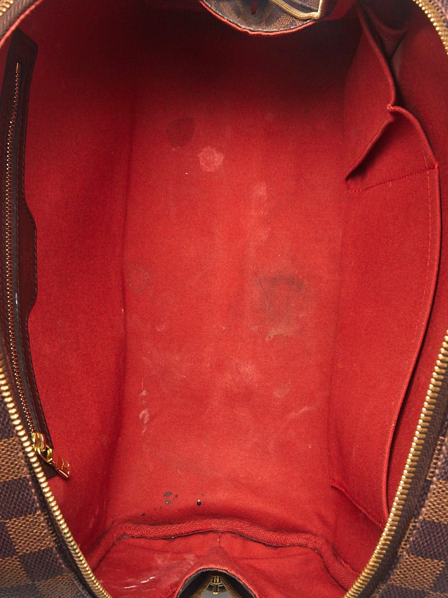 LOUIS VUITTON. Nolita bag. Damier canvas and brown leat…