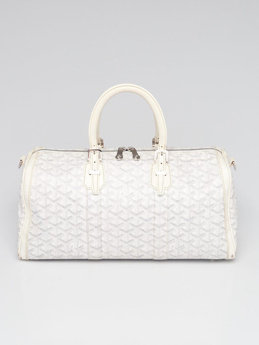 Goyard Croisiere 35 White Handbag