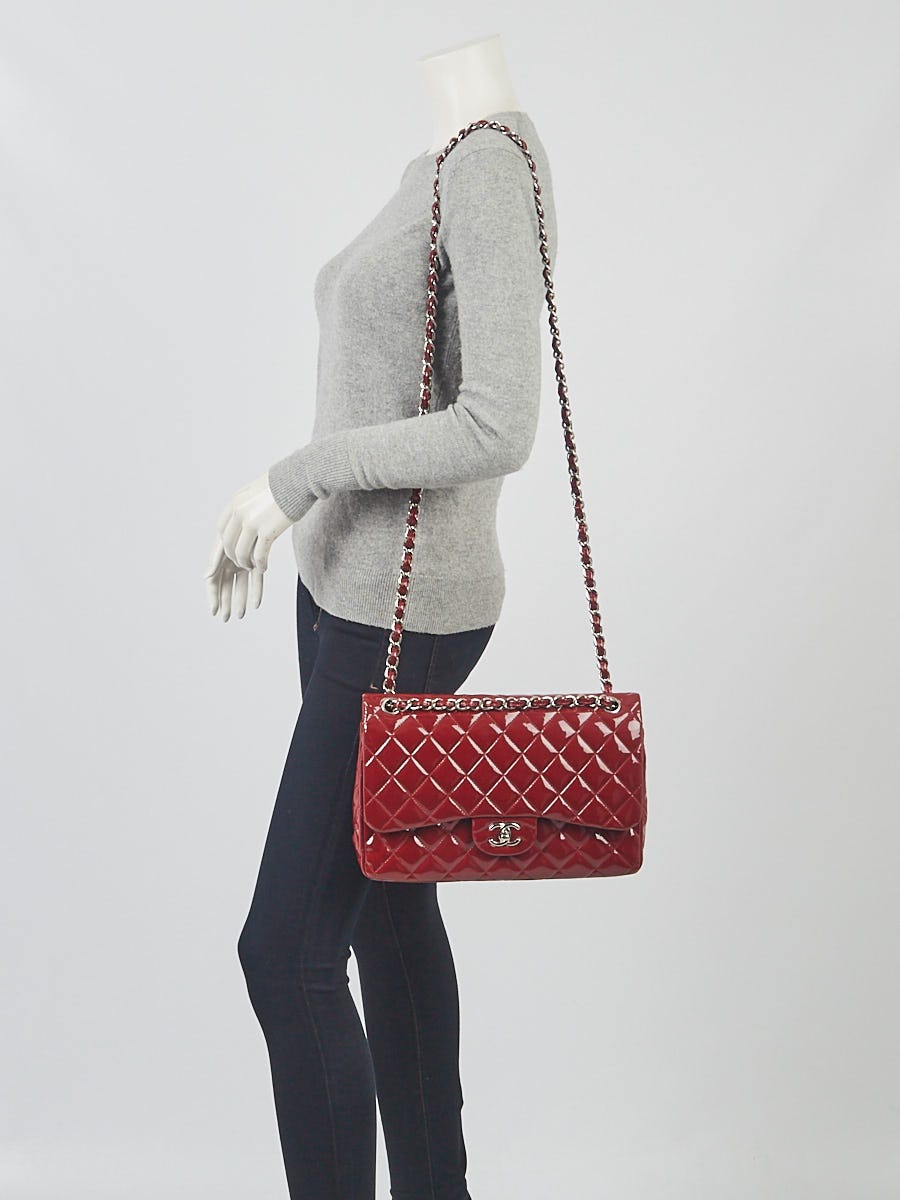 red patent leather chanel bag