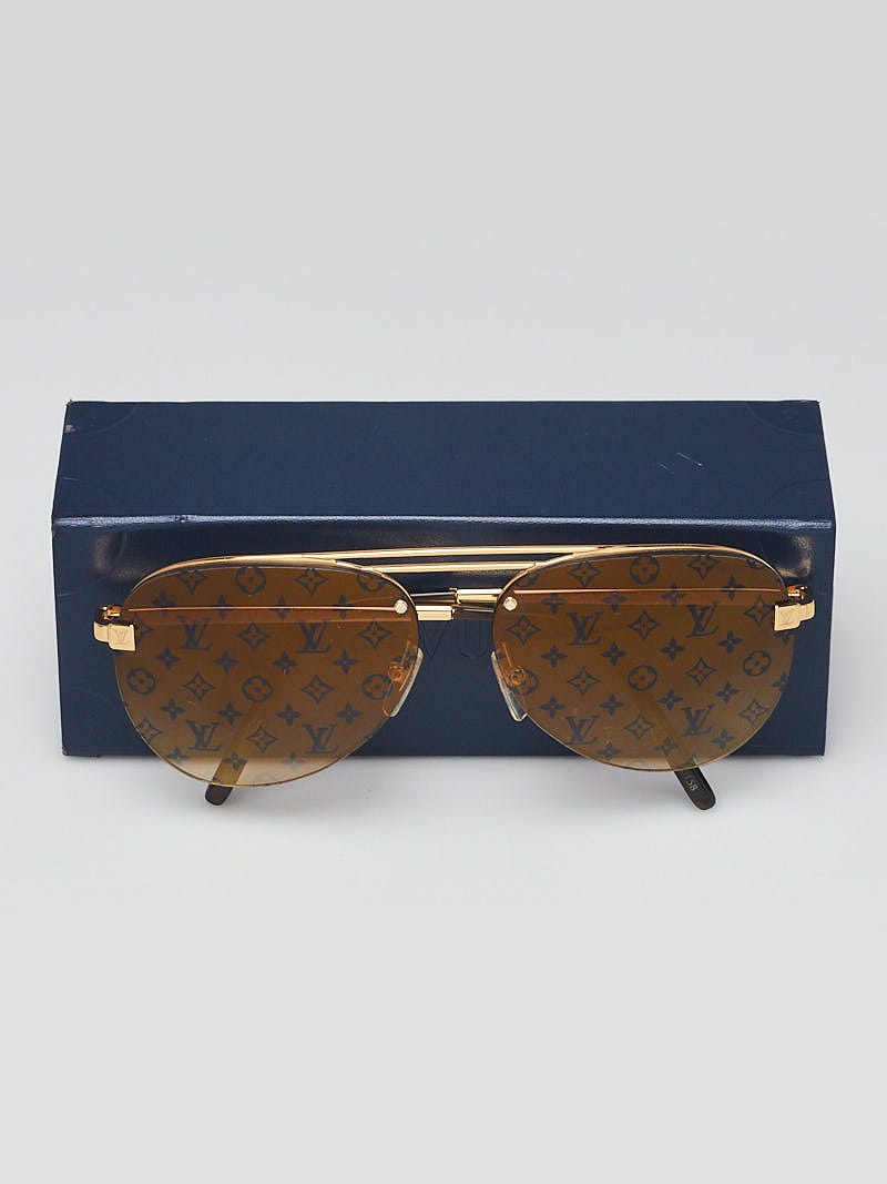 Louis Vuitton Monogram Clockwise Aviator Sunglasses