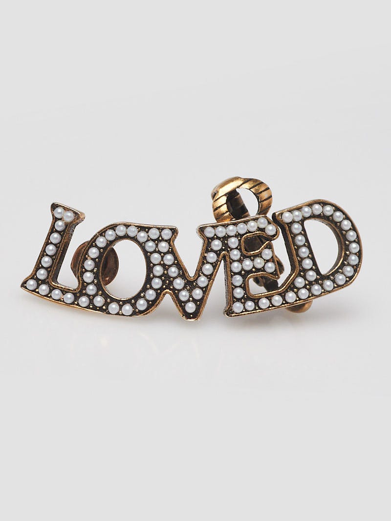 Gucci Logo Cuff Earring in Metallic