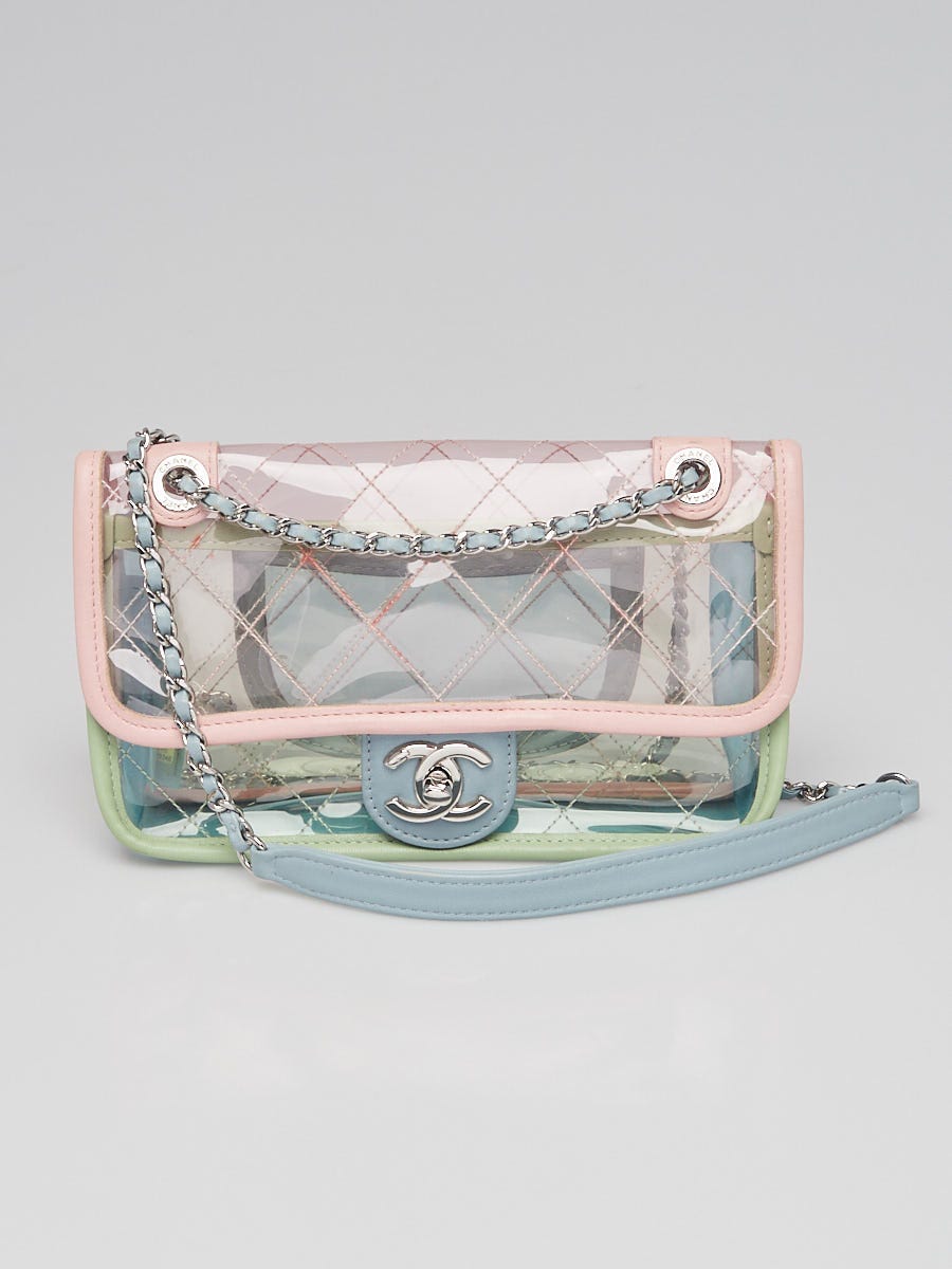 Chanel Multicolor Transparent Quilted PVC Coco Splash Small Flap