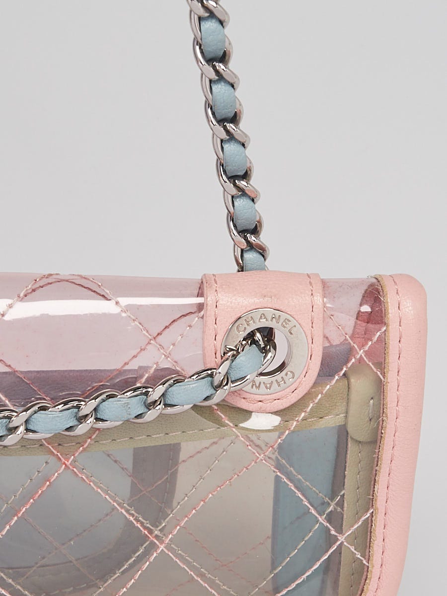 Chanel Blue Transparent Quilted PVC Coco Splash Small Flap Bag - Yoogi's  Closet