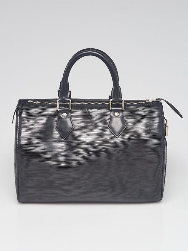 Louis Vuitton Black Epi Leather Speedy 25 Bag