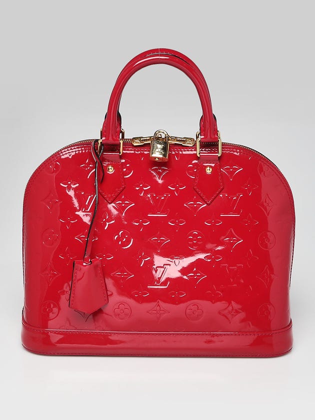 Louis Vuitton Rose Indian Monogram Vernis Alma PM Bag