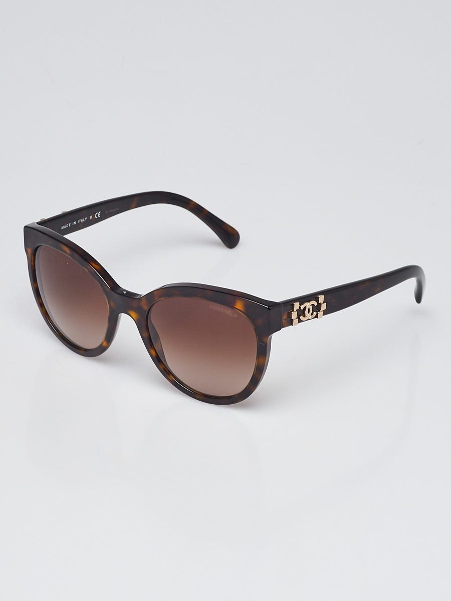 Chanel Brown Tortoise Shell Frame CC Pantos Sunglasses-5315 - Yoogi's Closet