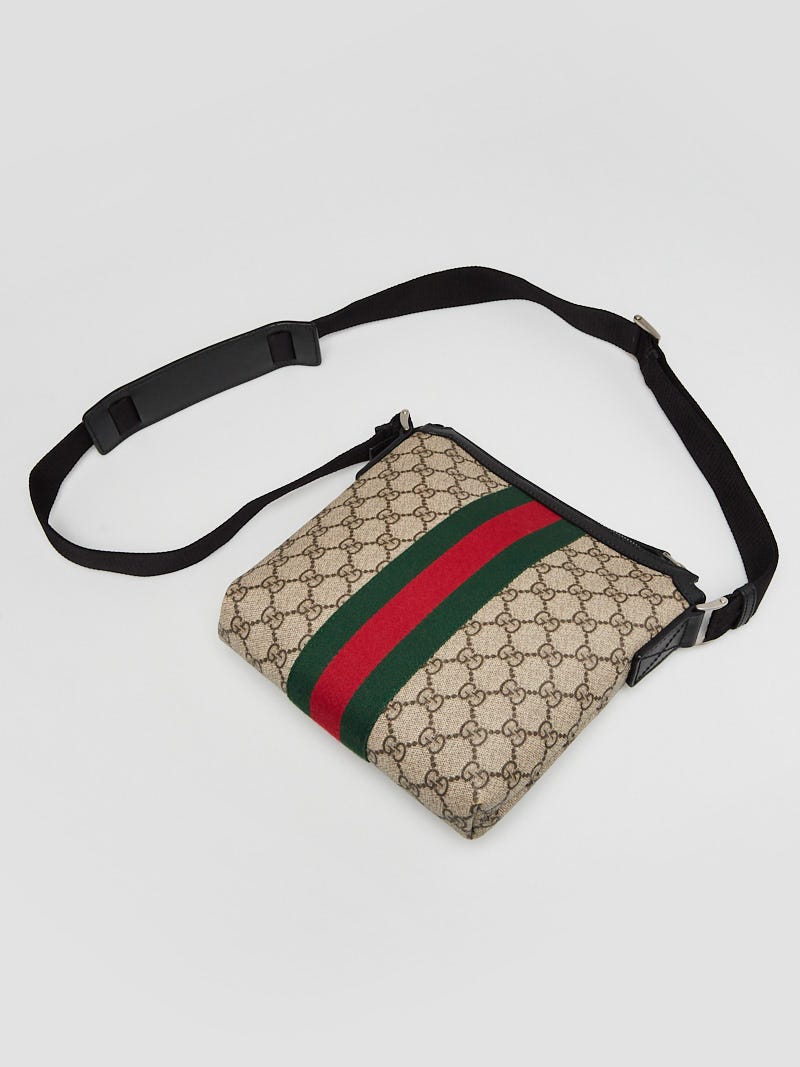 Vintage Gucci Beige GG Canvas Flat Messenger Bag 388924525040 041323 –  KimmieBBags LLC