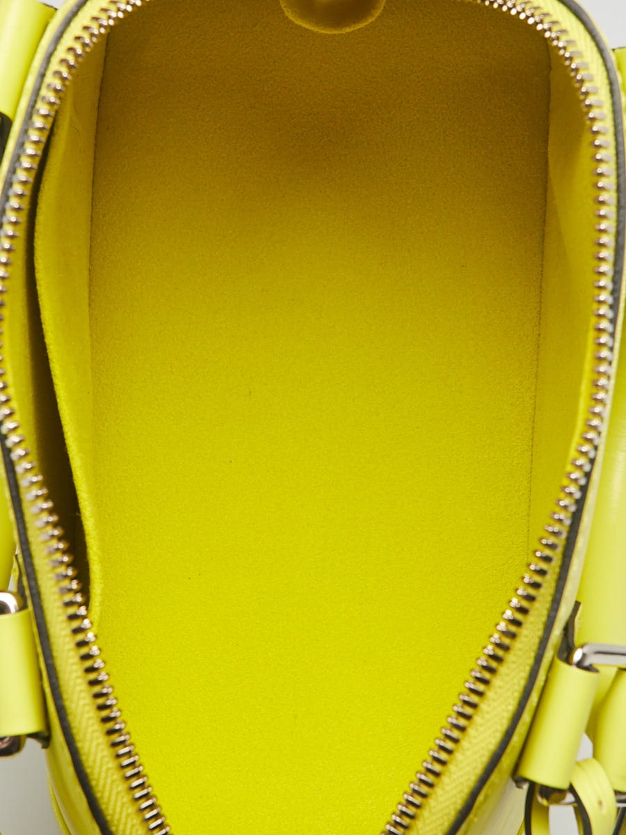 Louis Vuitton Yellow Citron Epi Leather Alma BB Bag w/ Jacquard