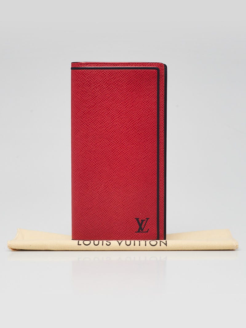 LOUIS VUITTON x Supreme Portefeuille Brazza Epi/Taiga Leather Wallet M67719  Red