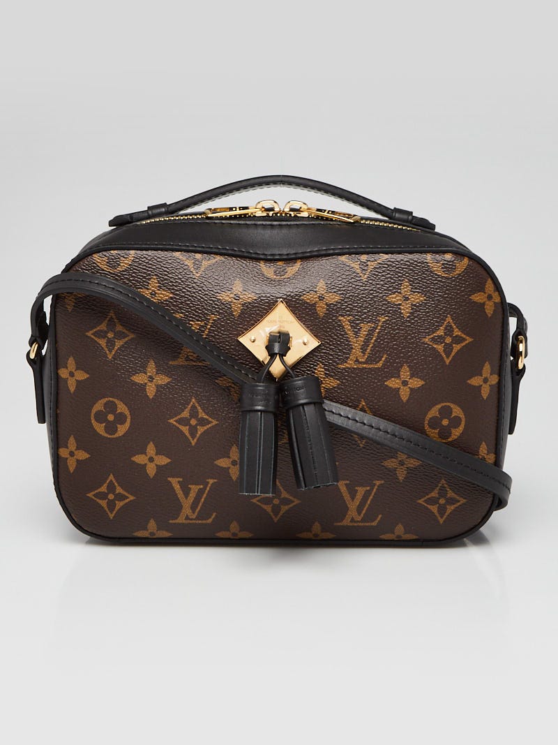Louis Vuitton Black Monogram Canvas Saintonge Crossbody Bag - Yoogi's Closet