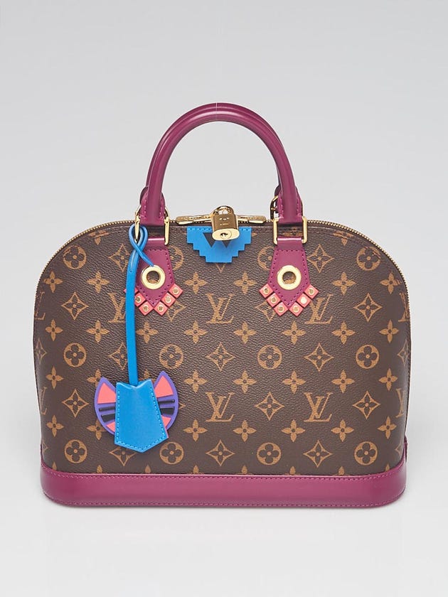 Louis Vuitton Limited Edition Magenta Monogram Canvas Totem Alma PM Bag