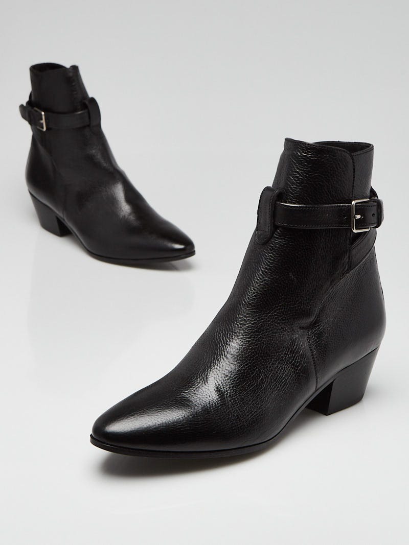 Saint laurent west deals jodhpur leather booties