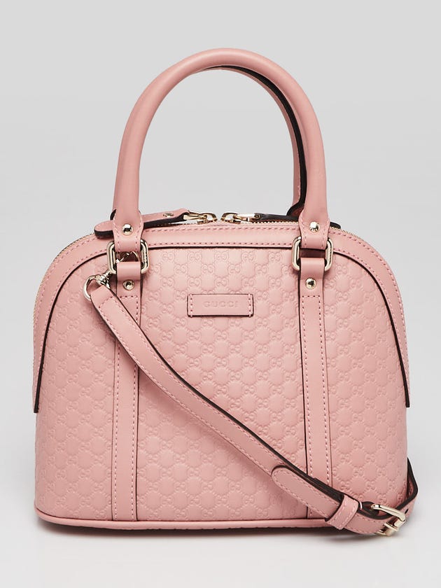 Gucci Pink Microguccissima Leather Mini Dome Crossbody Bag