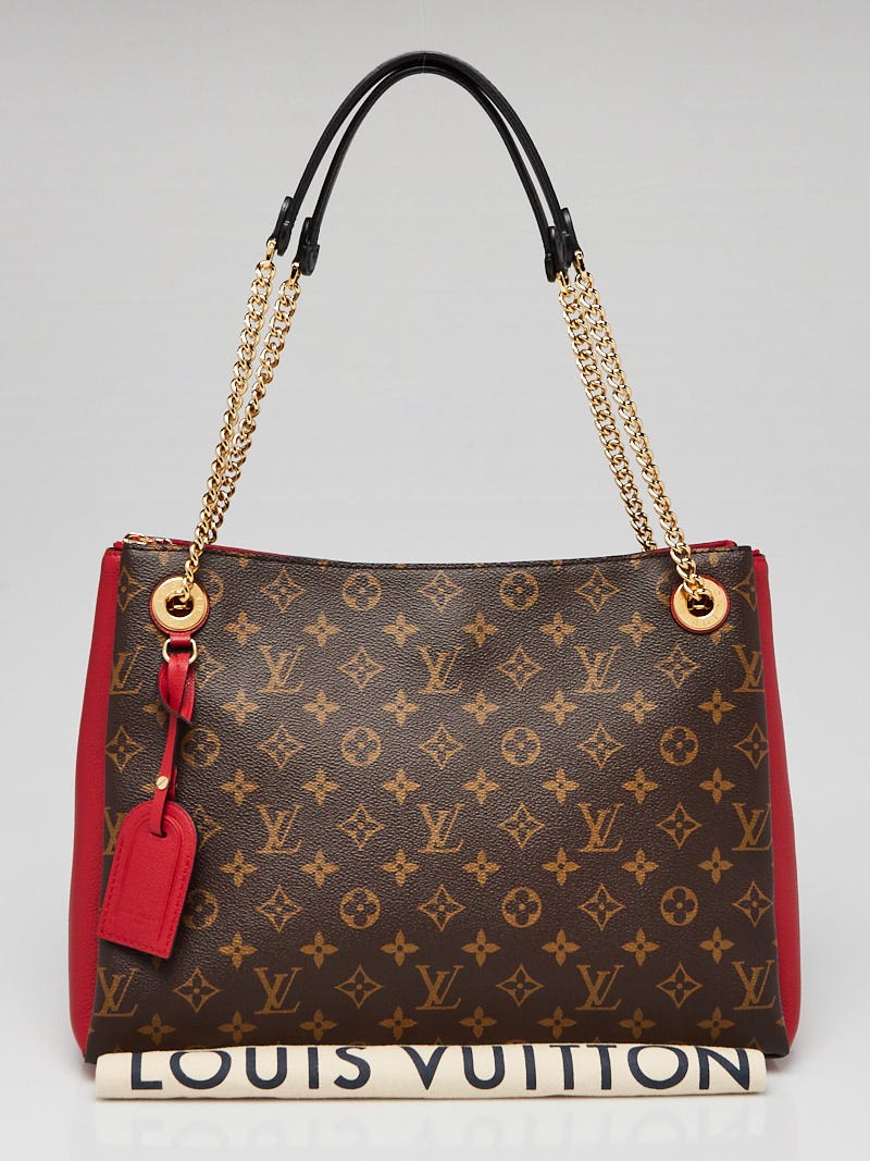 Louis Vuitton Cerise Monogram Canvas Leather Surene MM Bag - Yoogi's Closet