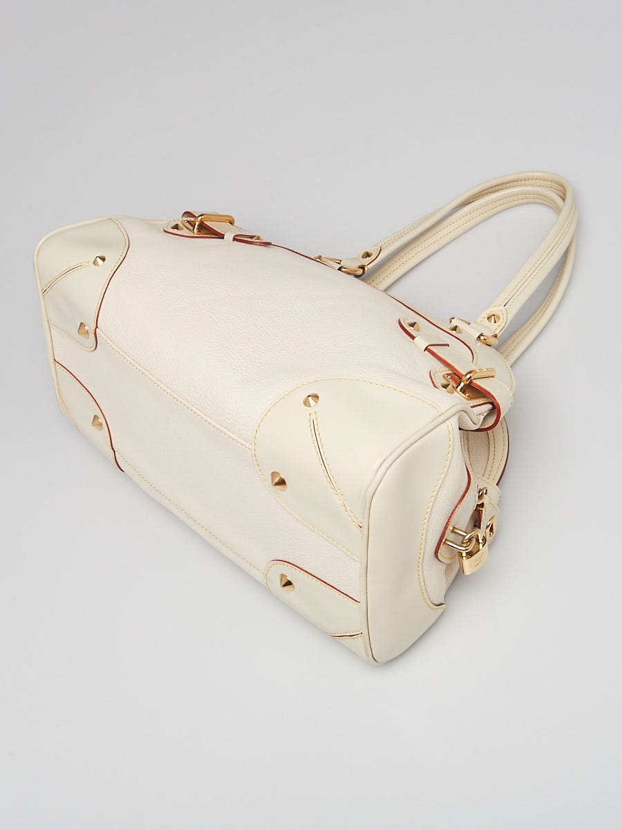 Louis Vuitton Cream/Off White Suhali Leather Le Radieux Bag Louis