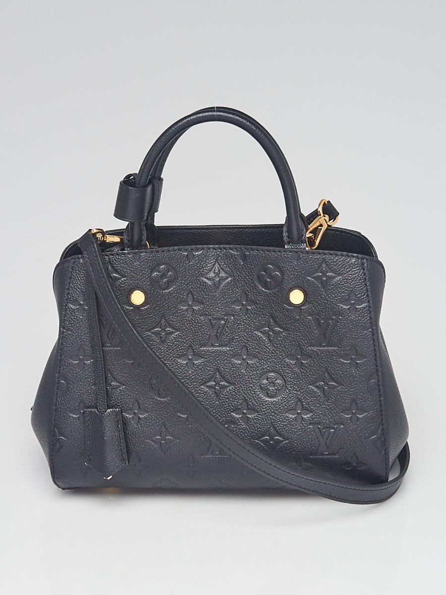 Louis Vuitton Black Monogram Empreinte Leather Montaigne BB Bag - Yoogi's  Closet