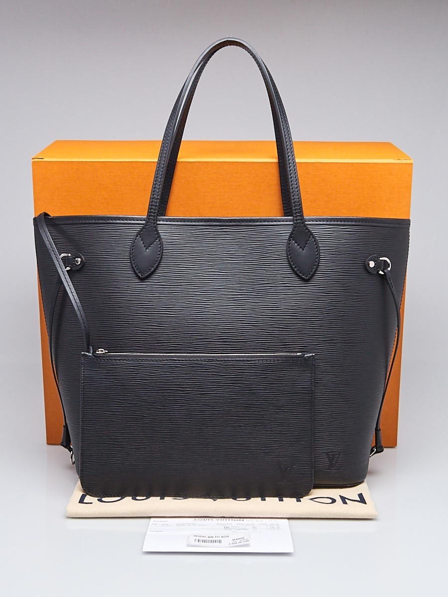 Louis Vuitton Black Epi Leather Neverfull MM Bag - Yoogi's Closet