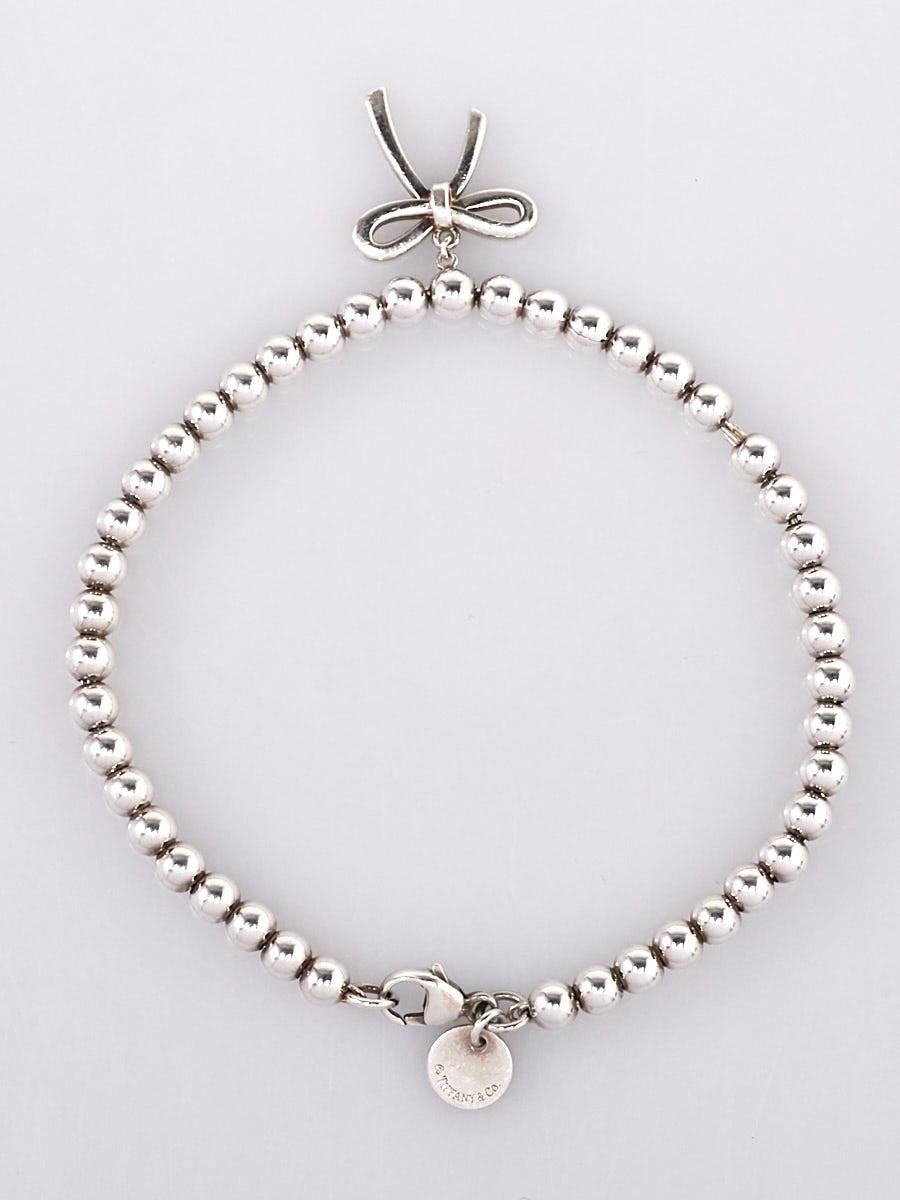 Tiffany Blue Heart Tag Bead Bracelet | Home