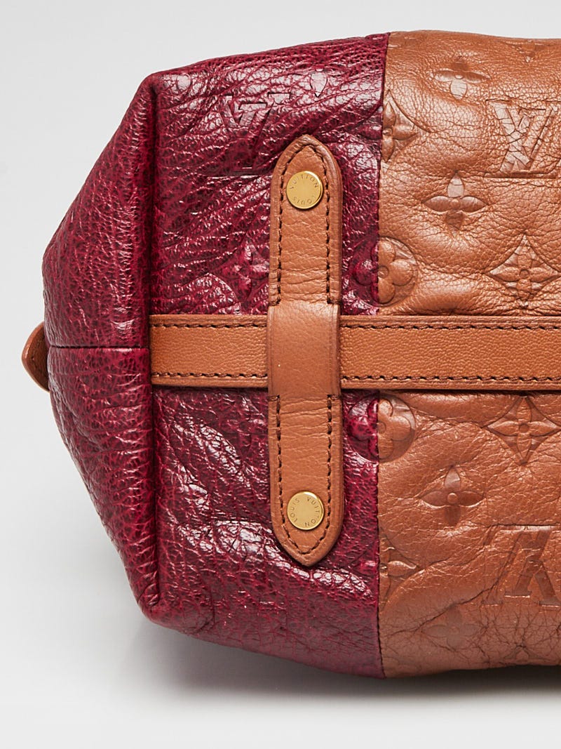 バッグ LOUIS VUITTON Louis Vuitton Limited Edition Bordeaux Monogram Blocks Zipped Tote
