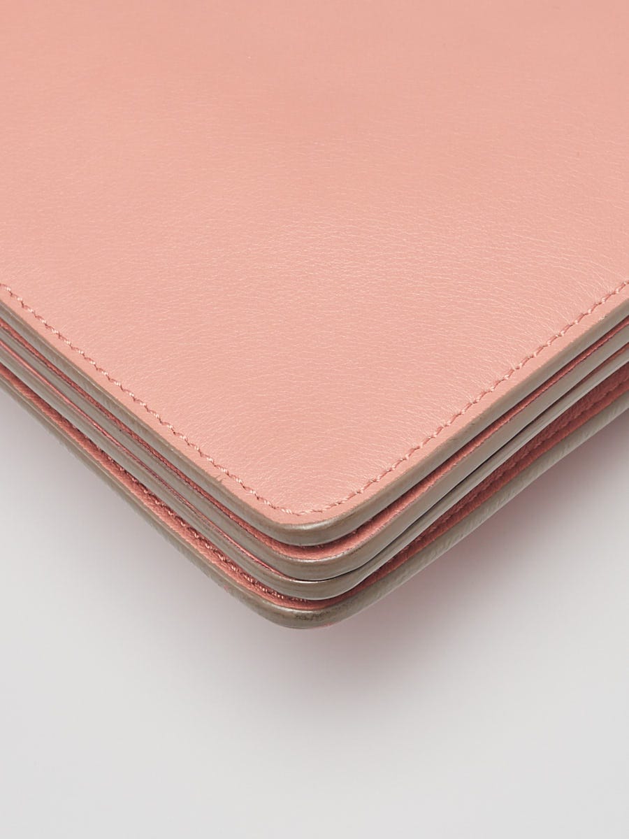 Chloe Pink Leather and Suede Faye Medium Shoulder Bag